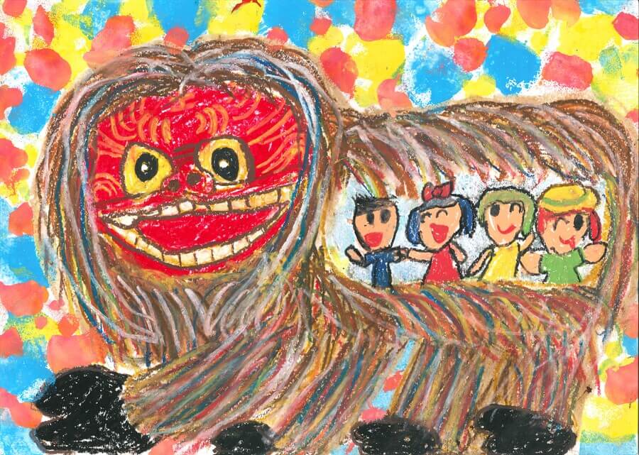 「えがおのししまいバス」